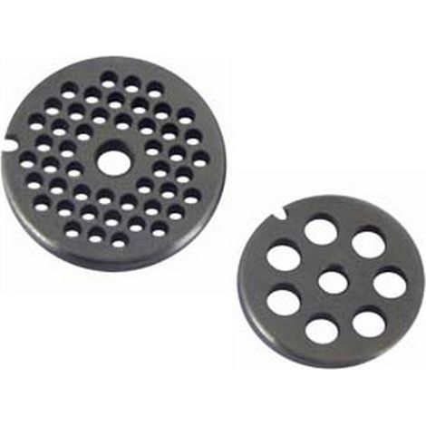 1BL PIASTRE IN ACCIAIO TEMPRATO PER TRITACARNE MANUALI - n10/12 foro mm.6