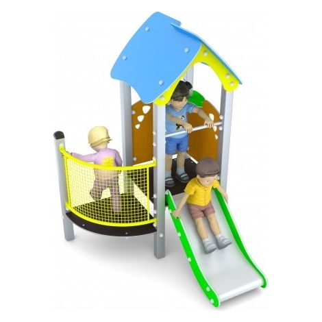 Gioco Scivolo a Torretta Per La Prima Infanzia 456 x 522 x H 215 cm