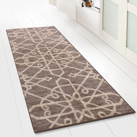 Teppich-Läufer auf Maß Navelli Braun 80 x 400 cm