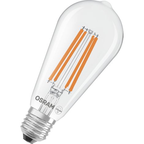 OSRAM HOMELIGHTING 4099854235634 LED CEE A (A - G) E27 forme de cône 3.8 W = 60 W blanc chaud (Ø x H) 64 mm x 64 mm 1 pc(s) A900273 (1/4)