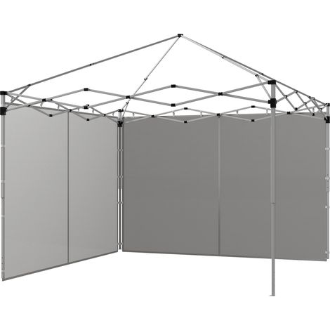 Ersatz-Seitenwände für 3x3 m oder 3x6 m Pavillons, 2er-Set, grau