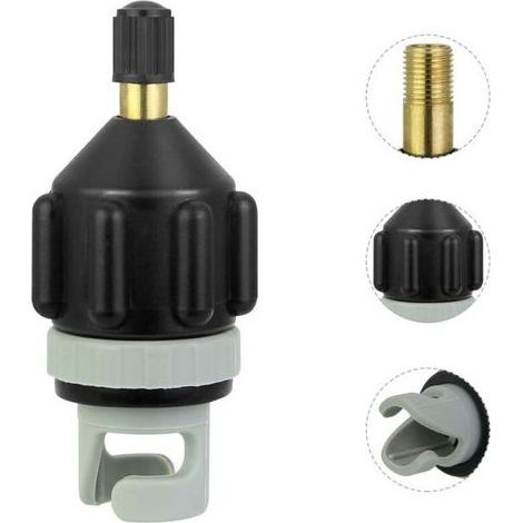 pair Adaptateur Pompe Kayak Embout de Gonflage Accessoire de CompresseuMATERIEL de Gonfleur pour Sup Paddle Gonflable Bateau Pneumatique Kayak (1/5)
