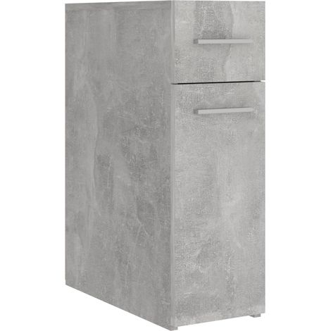 Armadietto da Farmacia Grigio Cemento 20x45,5x60 cm Multistrato vidaXL
