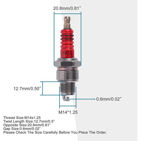 4 units per set / E6TC engine generator lawnmower tractor rotary tiller water pump go-kart (1/4)
