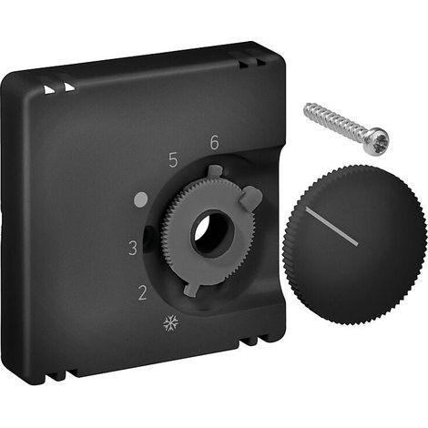 Set de couvercles pour thermostat d'ambiance, anthracite mat, JZ-001.141/GI