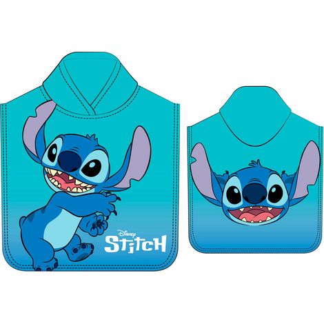Poncho toalla Stitch Disney microfibra
