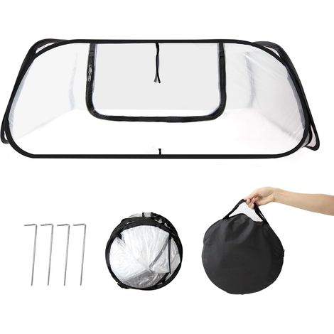 Nouvelle mini serre de protection hivernale 115x55x45cm, abri anti-gel portable pour légumes et plantes sur terrasse et balcon (1/5)