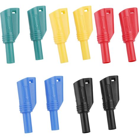 10 Sätze P3005 Schweiß-/Klemmschraubenhalterungen mit 4-mm-Bananenstecker und Multimeteranschluss (1/5)