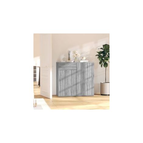 Buffet Sonoma gris 80x36x75 Bois d'ingénierie (1/5)