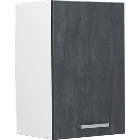 Armario colgante R-Line, Hormigón negro, 40 cm, Vicco