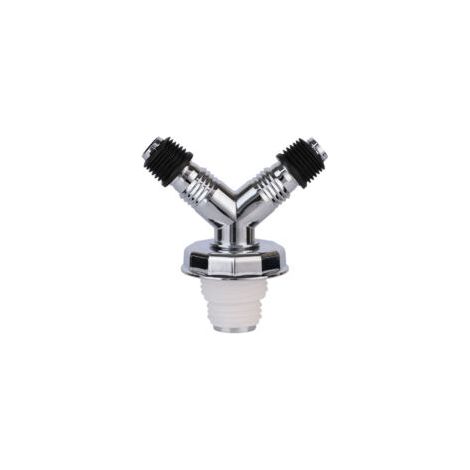 Adaptador universal de PVC para desagüe de suelo para cocina, baño y lavadora, fácil de instalar, color plata, 1 unidad - Crezuo (1/4)