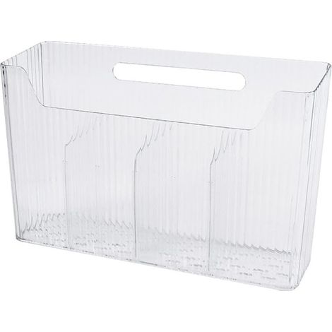 Organisateur Murale - Rangement Transparent Sous Évier - Pour Film Plastique Papier Alu Accessoires Salle De Bain - 1 Pièce