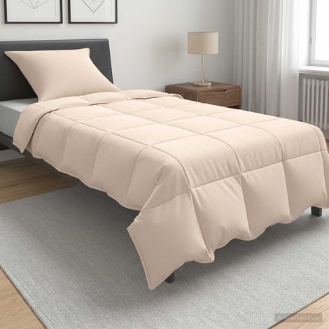 vidaXL Juego de Edredón 2 uds. Verano 100% Kapok natural Beige (1/5)