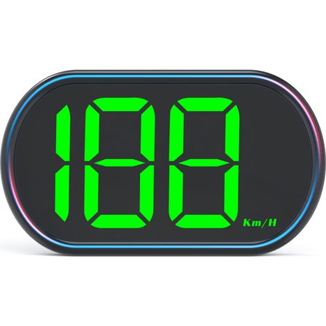 Compteur de vitesse numérique avec affichage tête haute, GPS, km/h, pour voitures et camions, installation facile, grand écran haute définition (1/5)
