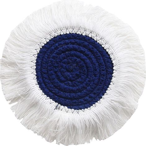 Tapis de table tissé anti-brûlure de bol nordique simple en Sets de d'intérieur 2 pièces Coton (1/5)