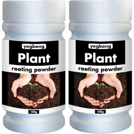 Poudre d'enracinement pour semis, hormone racinaire, stimulateur racinaire, engrais et amendement du sol, cultiver de nouvelles plantes à partir de boutures pour plantes d'intérieur, arbustes, pelouse (1/5)
