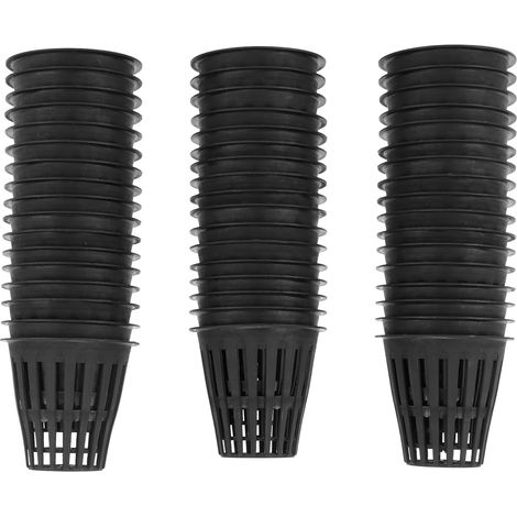 50 Pots Hydroponiques Légers Économiques, Coupelles en Plastique 5 cm pour Plants (1/5)