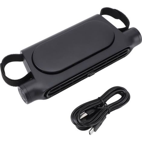 (Schwarz) USB-Autositzlüfter – 3 Geschwindigkeitsstufen – Leise – Schwarz (1/4)