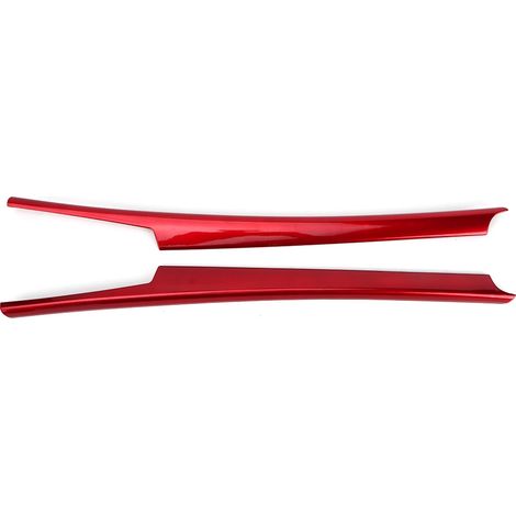 2 pièces kit baguettes décoratives latérales console levier vitesse pour Mercedes Benz Classe C 07-13 conduite à gauche rouge bordeaux (1/5)