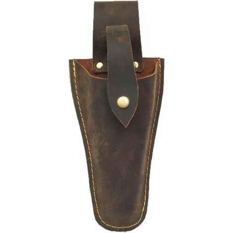 Étui en cuir pour sécateur ou pince, étui en cuir pour sécateur, porte-outils, clip ceinture, étui pour pince, sécateur, ciseaux ou couteau (1/4)