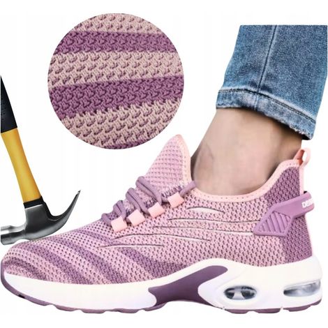Scarpe da lavoro Scarpe da donna in rete Traspiranti Molto leggere con punta