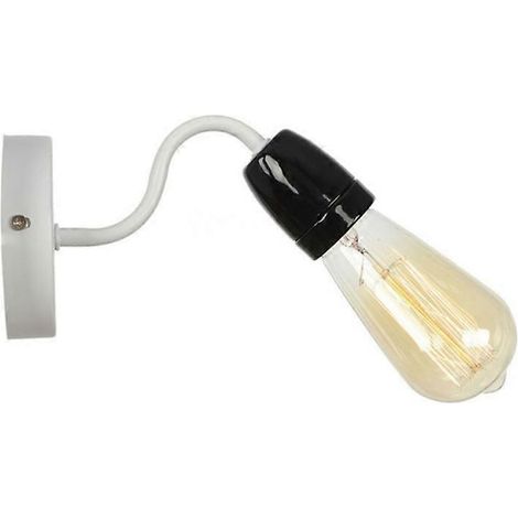 Applique murale LED en céramique colorée pour loft, salon, chambre, lampe de chevet, miroir de salle de bain, applique murale noire (1/5)
