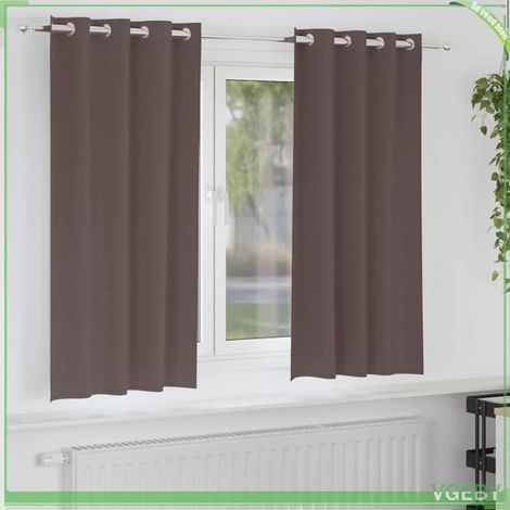 Rideaux occultants - FAFEISY - 4107334 - Marron foncé - 175 x 140 cm - Tissage triple 80–90% (1/5)