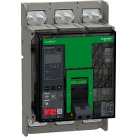 Interruptor NS1250N SCHNEIDER 50kA 3 polos 1250A con fijación manual.