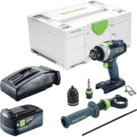 Perceuse-visseuse à percussion sans fil Festool TPC 18/4-Basic 18 V 75 Nm Brushless + 1 batterie 5,0 Ah + chargeur + Systainer
