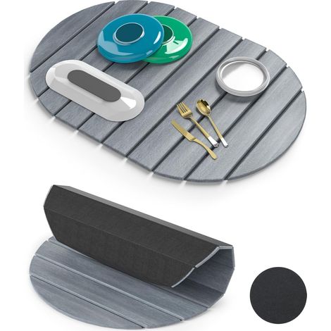 1 Tapis Séchant Diatomite Pliable 60x39 Cm, Absorbant Rapide, Antidérapant, Pour Cuisine Et Salle De Bain (1/5)