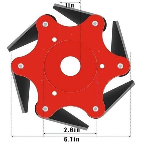 Tetes De Coupe - Acier - Universel - Pour Taille-Haies - 3 Unites (1/4)