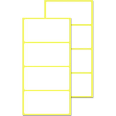 Étiquette Autocollante - 100 Pièces - Papier Blanc Mat - 80 x 40 mm - Pour Écriture Manuelle - Bureautique Et Logistique (1/5)