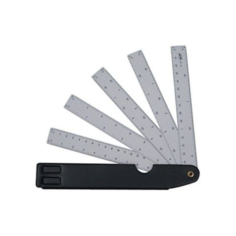 Scala pardo ventaglio 10 scale 15 cm concustodia in ecopelle