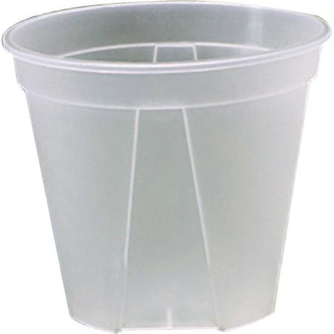 Transparenter Orchideentopf (12/15/18 cm) – Pflanztopf für Sukkulenten und Kräuter (Innenbereich) – 15 cm Außendurchmesser
