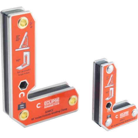 Eclipse Magnetics Support de soudure, angle intérieur / extérieur, Type: IOWCC