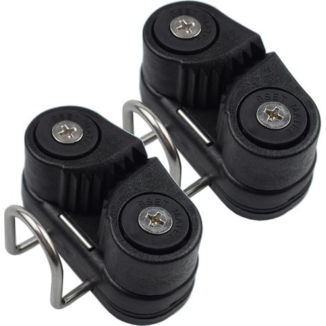 Pince antidérapante avec anneau en fil d'acier, adaptée aux pinces Cammatic en nylon pour cordes de 3 mm à 15 mm, pour un accès rapide aux équipements de bateaux et de kayaks.