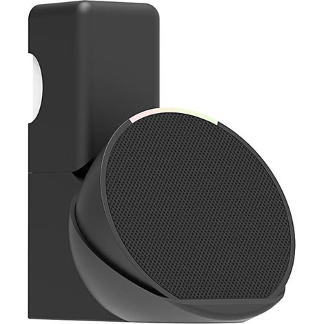 Compatible With Echo Pop Wall Mount Stand Holder Accessories Protective Case, Echo Pop Case, Echo Pop Smart Home Speaker Accessory Rack (Echo Pop, Black) (1/5)
