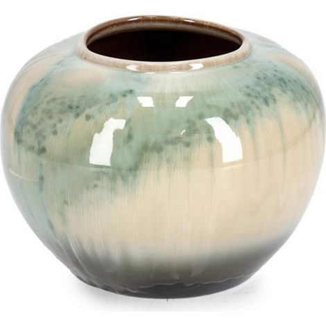Vaso "Coira" tondo in terracotta smaltata per uso esterno Ø 25 cm
