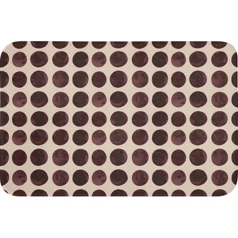 TAPPETINO DA BAGNO Pois - Motivo - Marrone 60x40 cm