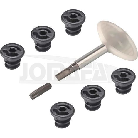 Tapones de carter de recambio Nylon, 9 piezas (A1, A3, A4, A5, A6, A7, Q3, Q5, TT, IBIZA, LEON, GOLF, POLO.)