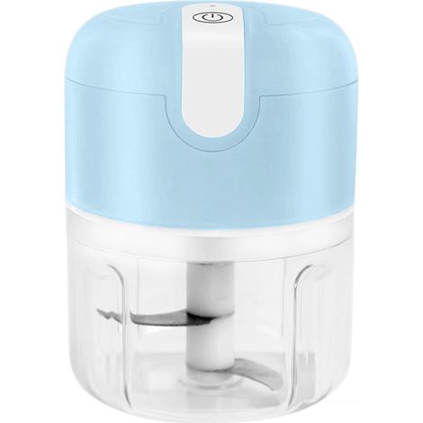 Mini coupe-ail électrique, hachoir électrique portable rechargeable USB 250 ml, mini robot culinaire sans fil (1/5)