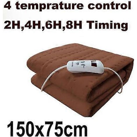 Manta eléctrica lavable doble de 220 V, manta eléctrica calefactable con control individual, alfombra calefactable para dormitorio o residencia estudiantil. (1/5)