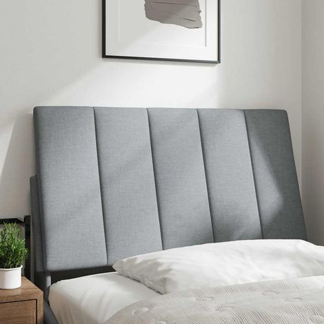 Maison Exclusive - Cuscino Testiera Hanko Grigio Chiaro 80 cm in Tessuto (1/5)