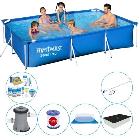 Bestway Bestway Steel Pro Rectangulaire - 300x201x66 cm - 7-pièces S21555
