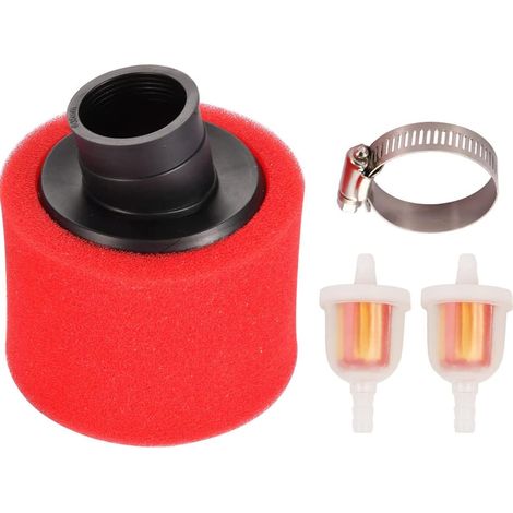 1 - Filtre à air - Filtre à carburant - Mousse 35 mm pour moteur 4 temps 50-125 cc - Compatible Dirt Bike ATV Quad Scooter Go Kart - Noir - 35 mm (1/5)
