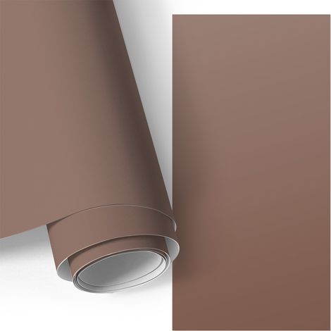 Möbelfolie - Klebefolie für Möbel - Selbstklebefolie - Dekorfolie - Küchenfronten bekleben - Braun 50x100 cm