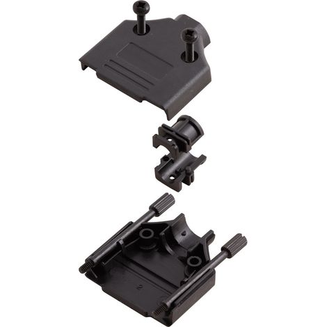 MH Connectors MHDTPPK-15-BK-K 6560-0108-02 D-SUB Gehäuse Polzahl: 15 Kunststoff 180 ° Schwarz 1 St.