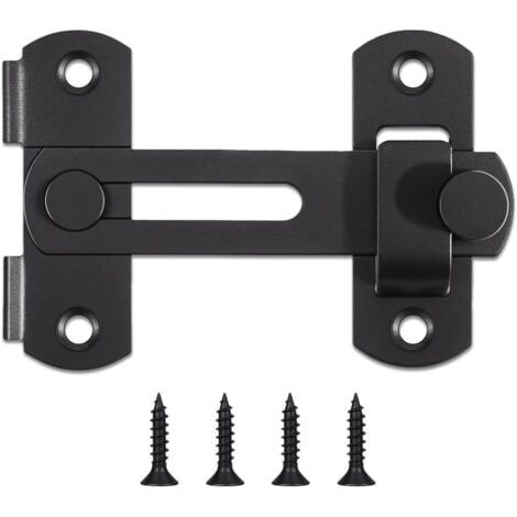 Serrure de porte coulissante de grange, loquets de porte en acier inoxydable, loquet de sécurité à bascule pour armoire à vin, salle de bain, extérieur, garage, fenêtre, jardin, porte de placard (1/5)