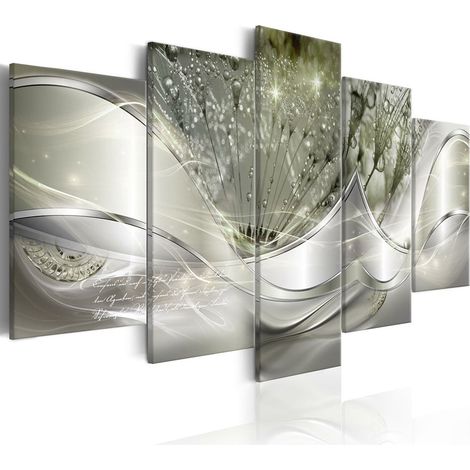 Tableau Mural Abstrait - Toile Imprimée HD - Décoration Murale Moderne pour Salon Chambre Bureau - 5 Pièces - 25 x 50 cm (1/5)