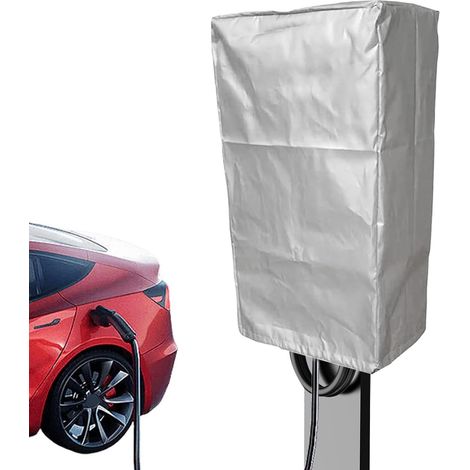 Protection contre la pluie pour véhicules électriques - Protection de charge pour véhicules électriques, protection durable, imperméable, anti-poussière, protection solaire universelle antidérapante (1/5)